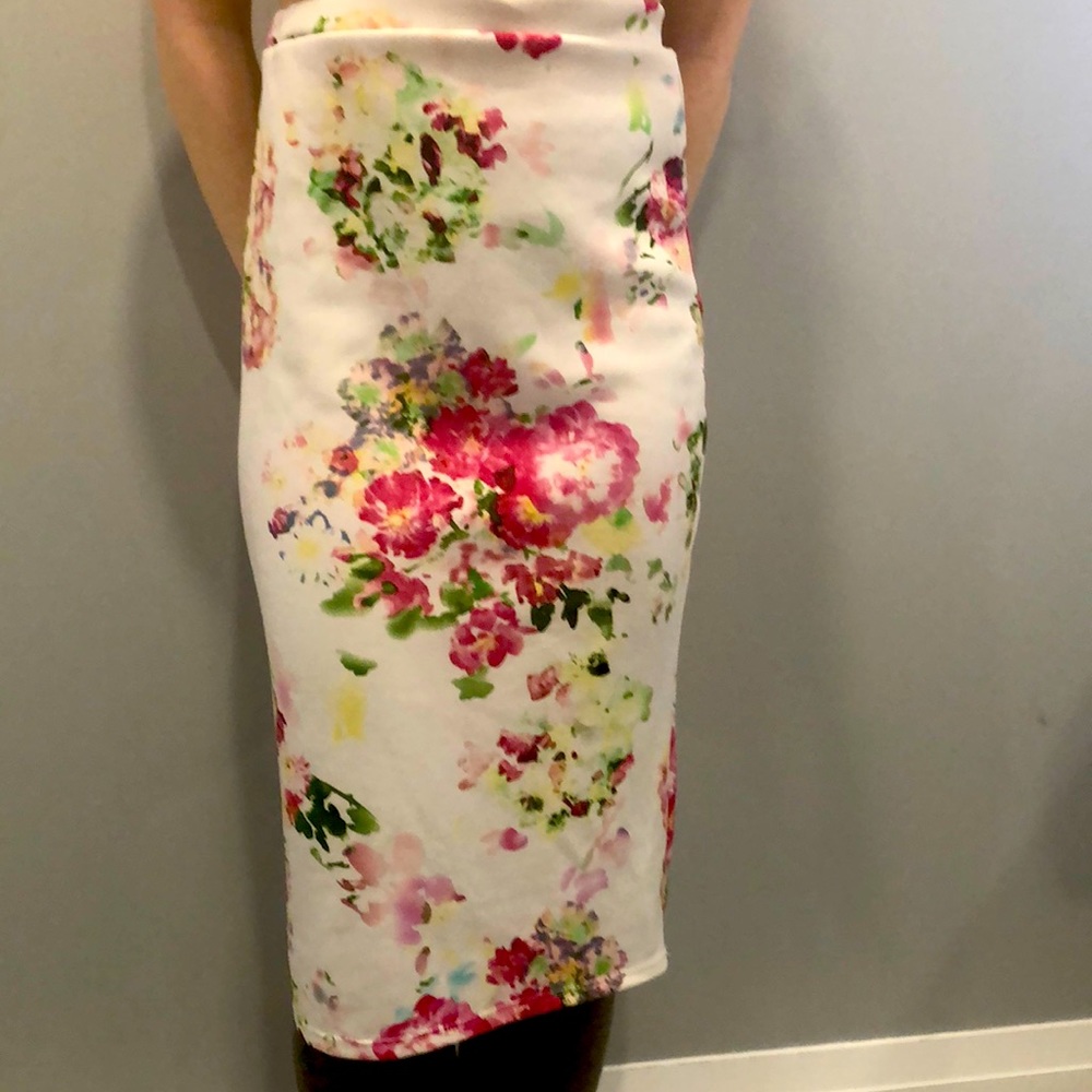 Floral Bright string skirt